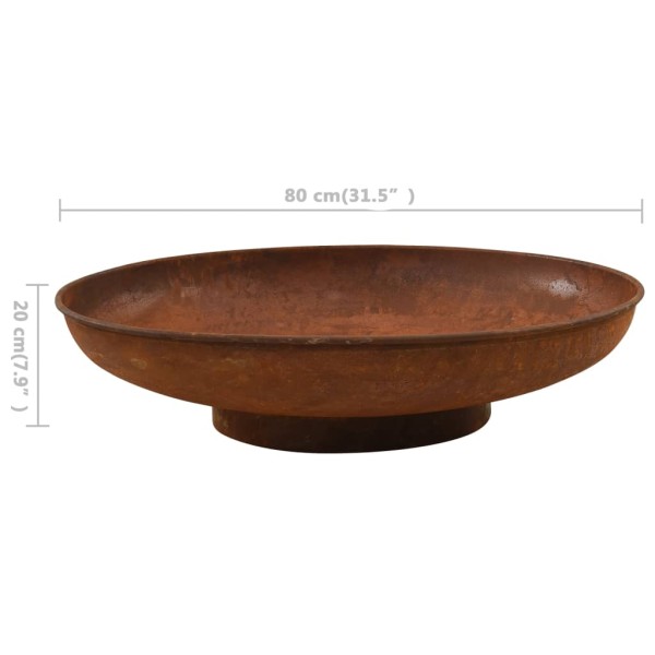 Brasero de acero 80 cm
