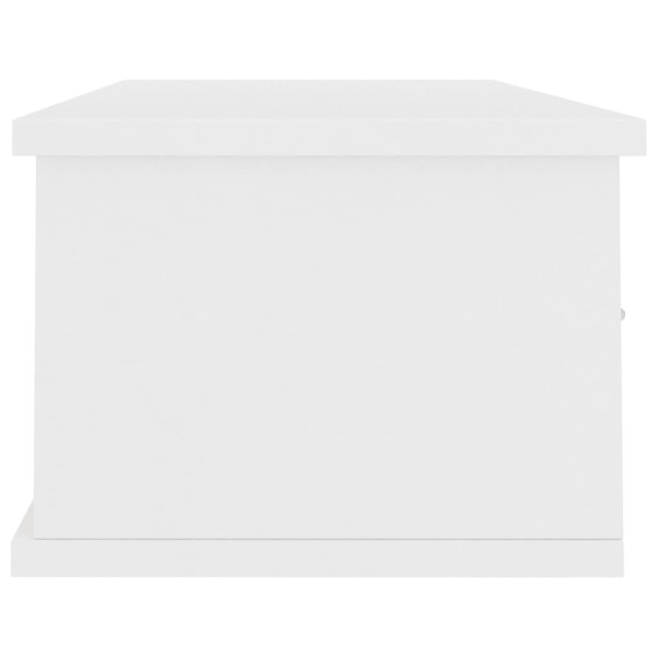 Estante cajones para pared contrachapada blanco 88x26x18,5 cm Estante cajones para pared contrachapada blanco 88x26x18,5 cm