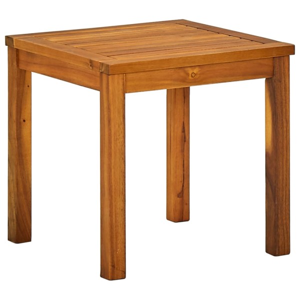 Tumbona con mesita de madera maciza de acacia y textilene Tumbona con mesita de madera maciza de acacia y textilene