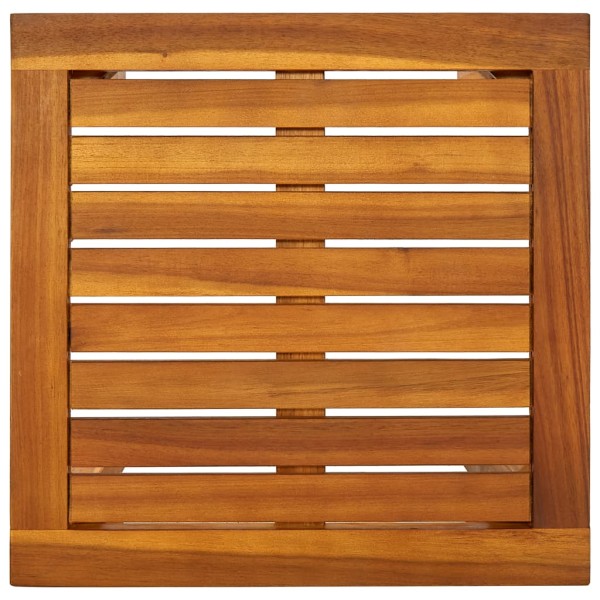 Tumbona con mesita de madera maciza de acacia y textilene Tumbona con mesita de madera maciza de acacia y textilene