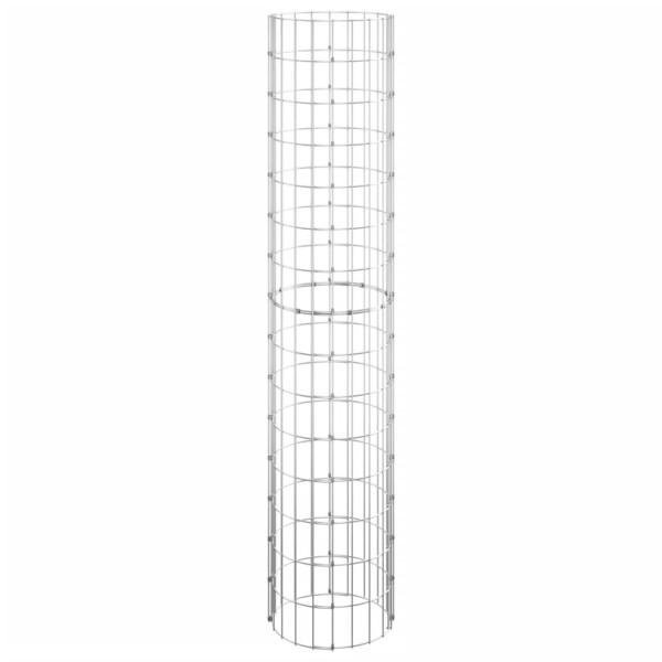 Arriate gaviones circular 3 uds acero galvanizado Ø30x150 cm Arriate gaviones circular 3 uds acero galvanizado Ø30x150 cm