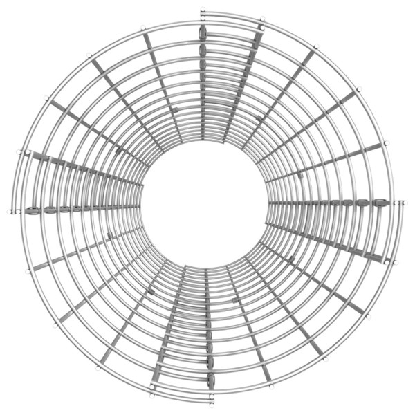Arriate gaviones circular 3 uds acero galvanizado Ø30x150 cm Arriate gaviones circular 3 uds acero galvanizado Ø30x150 cm