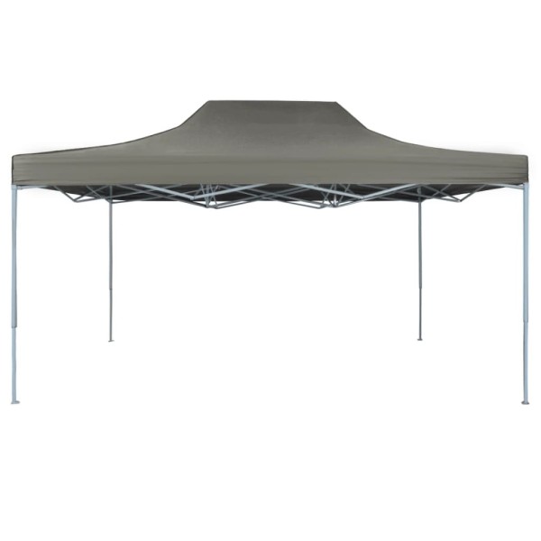 Carpa plegable profesional acero gris antracita 3x4 m