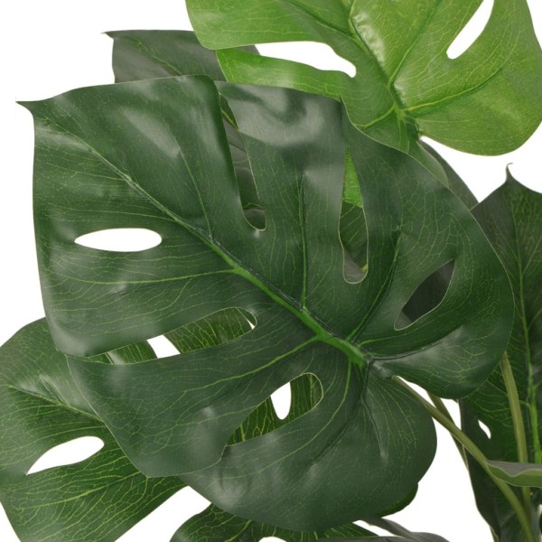 Planta de monstera artificial con maceta verde 45 cm Planta de monstera artificial con maceta verde 45 cm