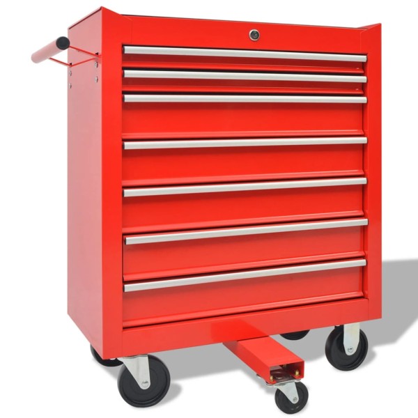 Carrito de herramientas 1125 herramientas acero rojo