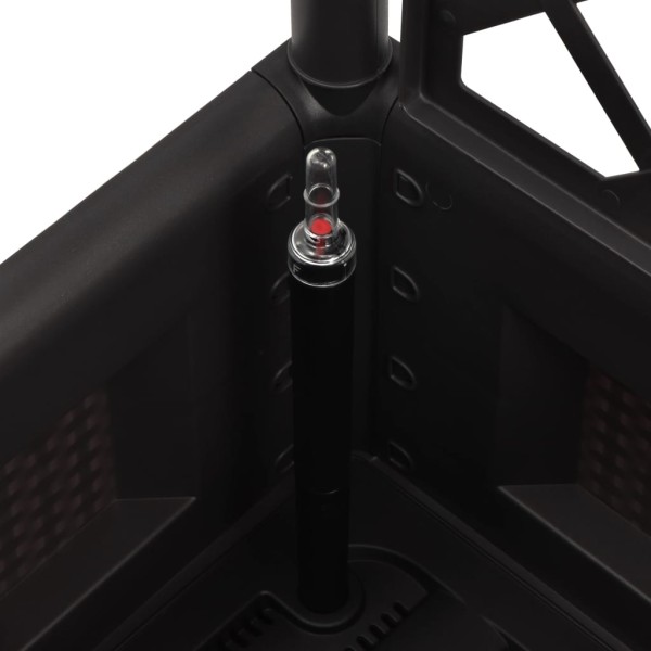 Arriate con enrejado y sistema de riego automático antracita Arriate con enrejado y sistema de riego automático antracita