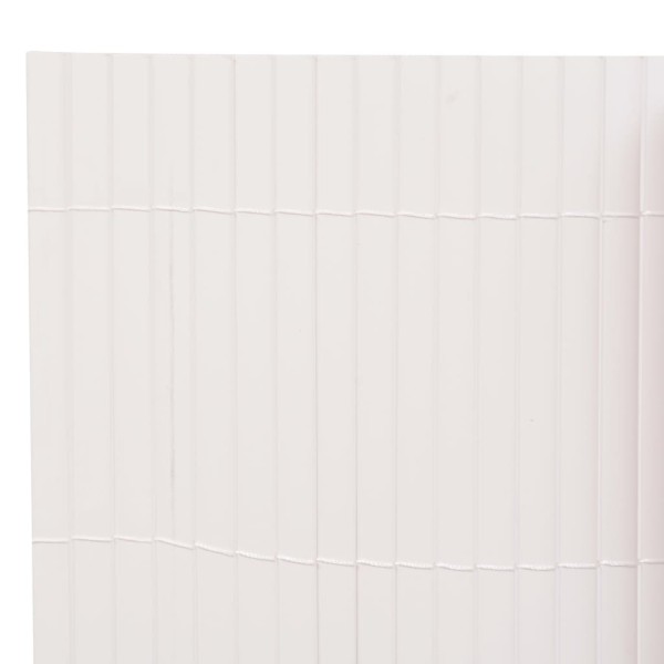 Valla de jardín de doble cara 90x500 cm blanca Valla de jardín de doble cara 90x500 cm blanca