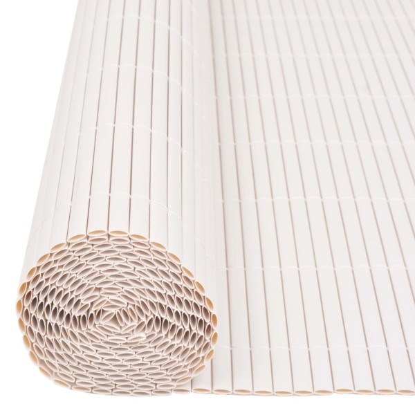 Valla de jardín de doble cara 90x500 cm blanca Valla de jardín de doble cara 90x500 cm blanca