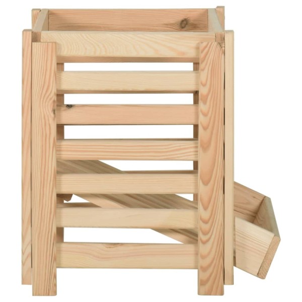 Caja para patatas madera maciza de pino 60x40x50 cm Caja para patatas madera maciza de pino 60x40x50 cm