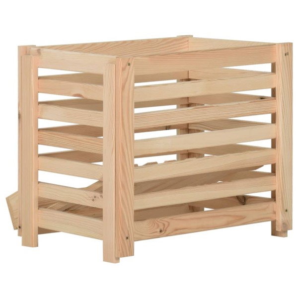 Caja para patatas madera maciza de pino 60x40x50 cm Caja para patatas madera maciza de pino 60x40x50 cm