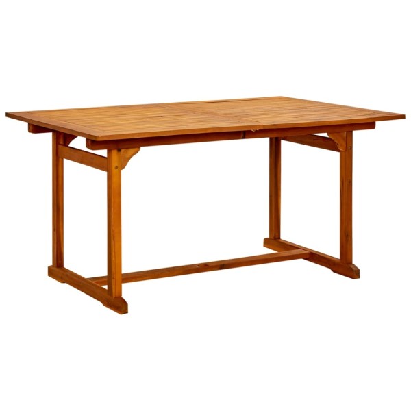 Mesa de comedor jardín madera maciza acacia (150-200)x100x75cm Mesa de comedor jardín madera maciza acacia (150-200)x100x75cm