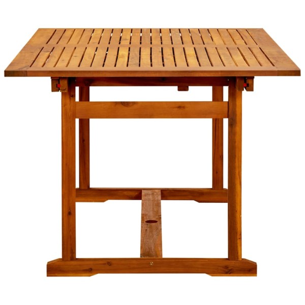 Mesa de comedor jardín madera maciza acacia (150-200)x100x75cm Mesa de comedor jardín madera maciza acacia (150-200)x100x75cm