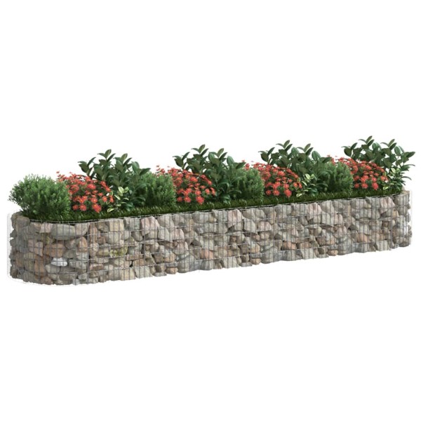 Arriate de gaviones de hierro galvanizado 400x100x50 cm Arriate de gaviones de hierro galvanizado 400x100x50 cm