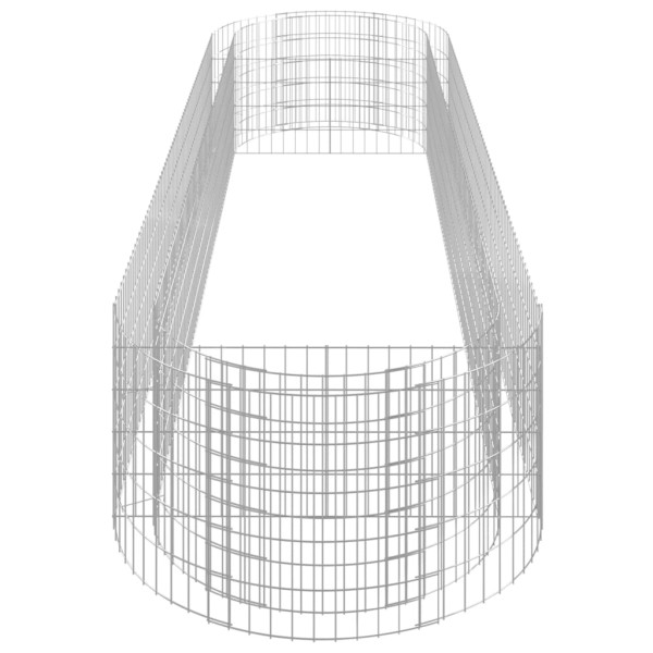 Arriate de gaviones de hierro galvanizado 400x100x50 cm Arriate de gaviones de hierro galvanizado 400x100x50 cm