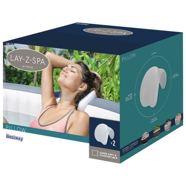 Bestway Lay-Z-Spa Almohada de bañera de hidromasaje Bestway Lay-Z-Spa Almohada de bañera de hidromasaje