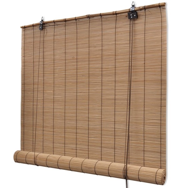 Persianas enrollables de bambú marrón 150x220 cm Persianas enrollables de bambú marrón 150x220 cm