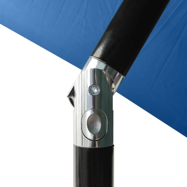 Sombrilla con LED y poste de acero azul azure 2x3 m Sombrilla con LED y poste de acero azul azure 2x3 m
