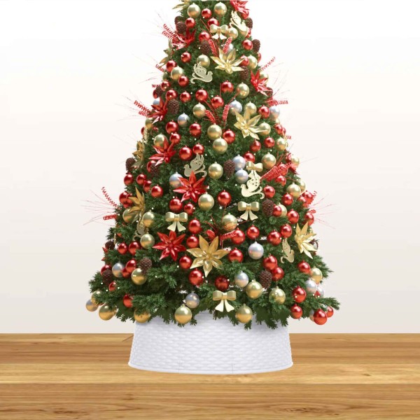 Falda del árbol de Navidad blanca Ø65x19,5 cm Falda del árbol de Navidad blanca Ø65x19,5 cm