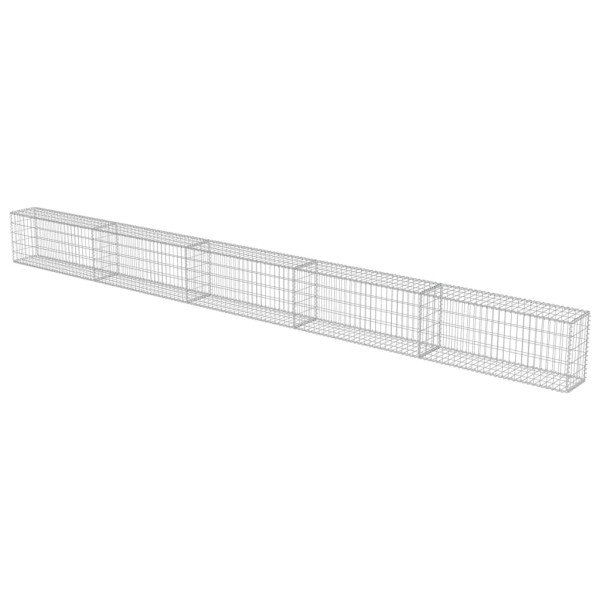 Muro de gaviones cubiertas acero galvanizado 600x30x50 cm Muro de gaviones cubiertas acero galvanizado 600x30x50 cm