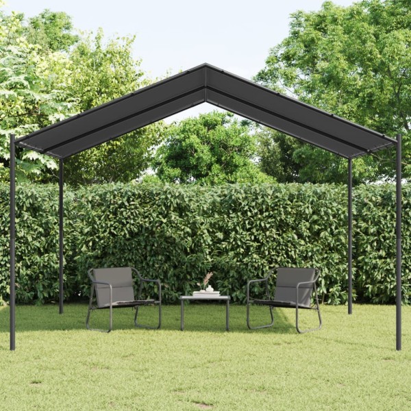 Carpa acero y tela gris antracita 4x3 m Carpa acero y tela gris antracita 4x3 m