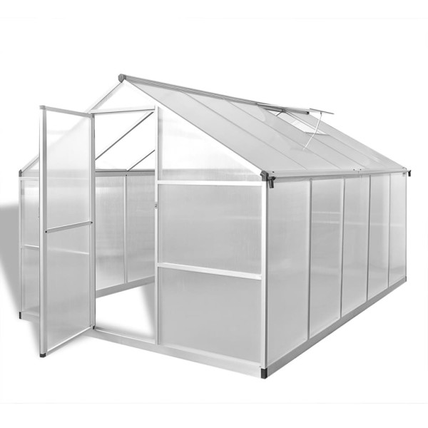 Invernadero de aluminio reforzado con estructura base 7,55 m² Invernadero de aluminio reforzado con estructura base 7,55 m²