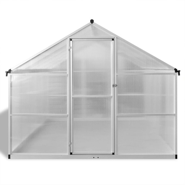 Invernadero de aluminio reforzado con estructura base 7,55 m² Invernadero de aluminio reforzado con estructura base 7,55 m²