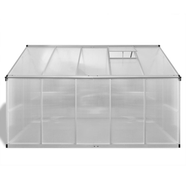Invernadero de aluminio reforzado con estructura base 7,55 m² Invernadero de aluminio reforzado con estructura base 7,55 m²