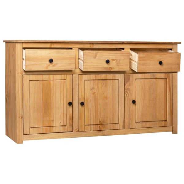 Aparador de madera maciza de pino estilo Panamá 135x40x80 cm Aparador de madera maciza de pino estilo Panamá 135x40x80 cm