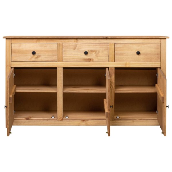 Aparador de madera maciza de pino estilo Panamá 135x40x80 cm Aparador de madera maciza de pino estilo Panamá 135x40x80 cm