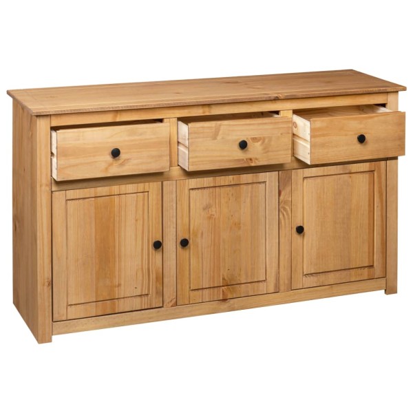Aparador de madera maciza de pino estilo Panamá 135x40x80 cm Aparador de madera maciza de pino estilo Panamá 135x40x80 cm