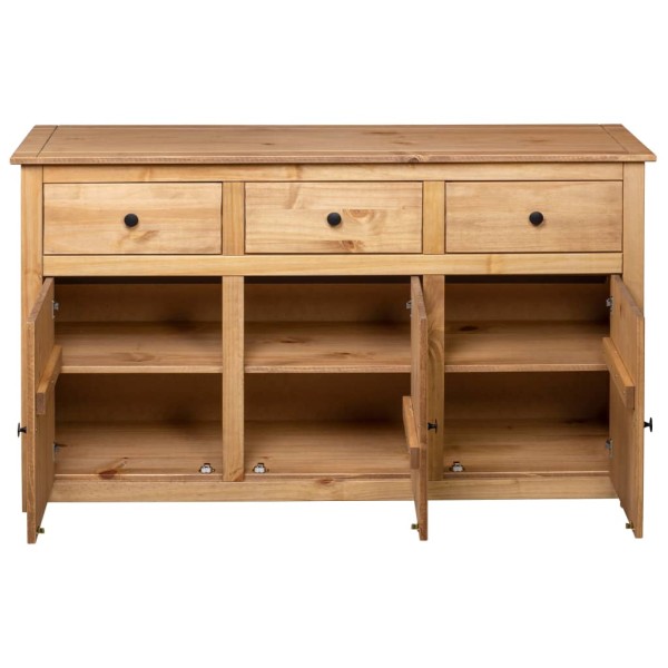 Aparador de madera maciza de pino estilo Panamá 135x40x80 cm Aparador de madera maciza de pino estilo Panamá 135x40x80 cm