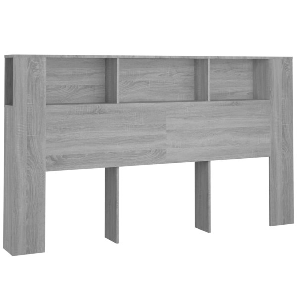 Mueble cabecero gris Sonoma 180x18,5x104,5 cm Mueble cabecero gris Sonoma 180x18,5x104,5 cm