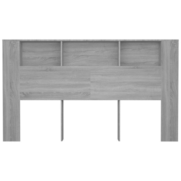 Mueble cabecero gris Sonoma 180x18,5x104,5 cm Mueble cabecero gris Sonoma 180x18,5x104,5 cm