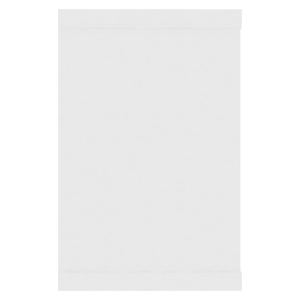 Estante cubo de pared 2 uds madera ingeniería blanco 60x15x23cm Estante cubo de pared 2 uds madera ingeniería blanco 60x15x23cm