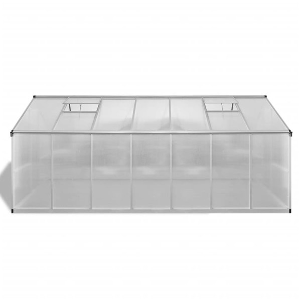 Invernadero de aluminio gris antracita 10,53 m² Invernadero de aluminio gris antracita 10,53 m²