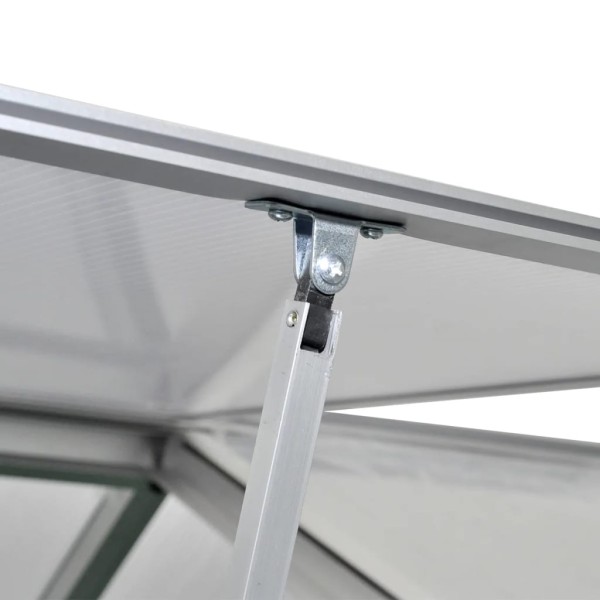 Invernadero de aluminio gris antracita 10,53 m² Invernadero de aluminio gris antracita 10,53 m²