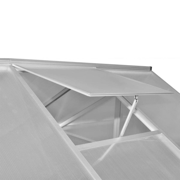 Invernadero de aluminio gris antracita 10,53 m² Invernadero de aluminio gris antracita 10,53 m²