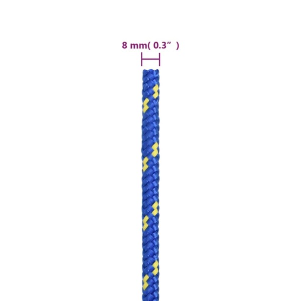 Cuerda de barco polipropileno azul 8 mm 50 m