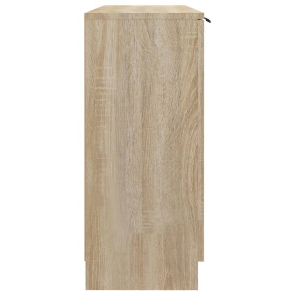 Aparador de madera contrachapada roble Sonoma 90,5x30x70 cm Aparador de madera contrachapada roble Sonoma 90,5x30x70 cm