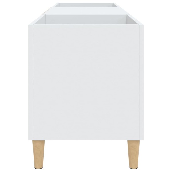 Mueble para discos madera contrachapada blanco 121x38x48 cm Mueble para discos madera contrachapada blanco 121x38x48 cm