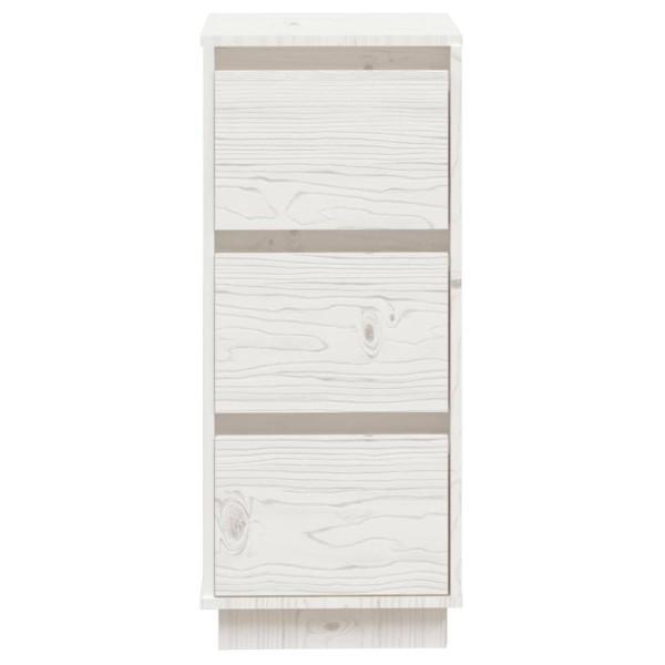 Aparador 2 uds madera maciza de pino blanco 32x34x75 cm Aparador 2 uds madera maciza de pino blanco 32x34x75 cm