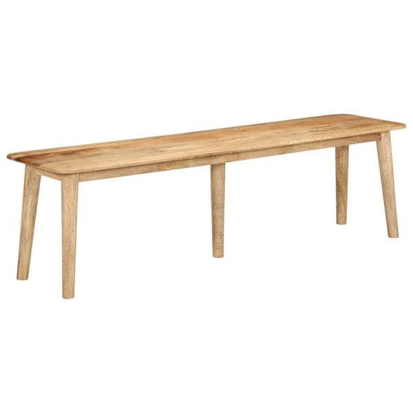 Banco de madera maciza de mango 160x40x45 cm Banco de madera maciza de mango 160x40x45 cm
