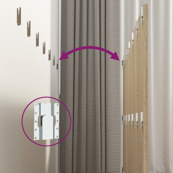 Cabecero pared madera contrachapada roble Sonoma 240x1,5x80cm Cabecero pared madera contrachapada roble Sonoma 240x1,5x80cm