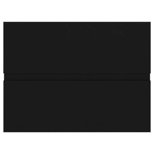 Armario para lavabo madera contrachapada negro 60x38,5x45 cm Armario para lavabo madera contrachapada negro 60x38,5x45 cm