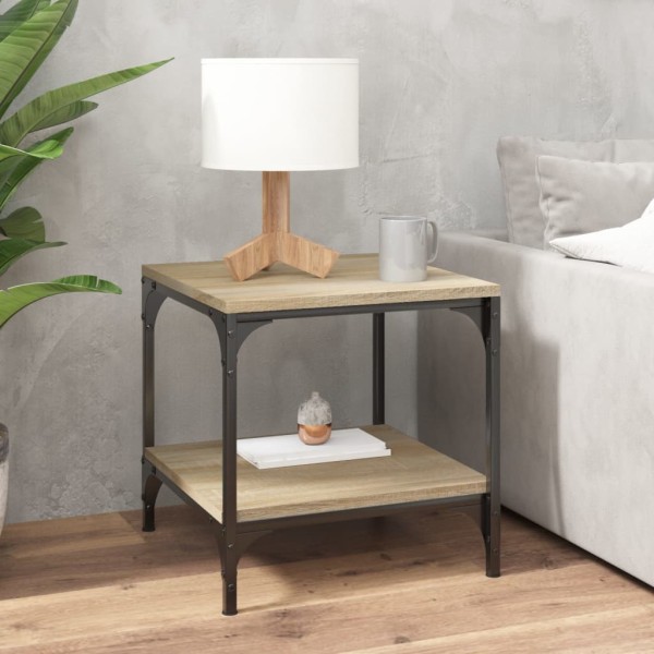 Mesas auxiliares 2 uds contrachapada roble Sonoma 40x40x40 cm Mesas auxiliares 2 uds contrachapada roble Sonoma 40x40x40 cm