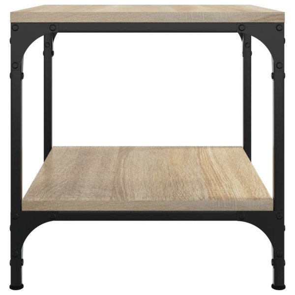 Mesas auxiliares 2 uds contrachapada roble Sonoma 40x40x40 cm Mesas auxiliares 2 uds contrachapada roble Sonoma 40x40x40 cm