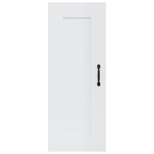 Armario colgante madera contrachapada blanco brillo 35x34x90 cm Armario colgante madera contrachapada blanco brillo 35x34x90 cm