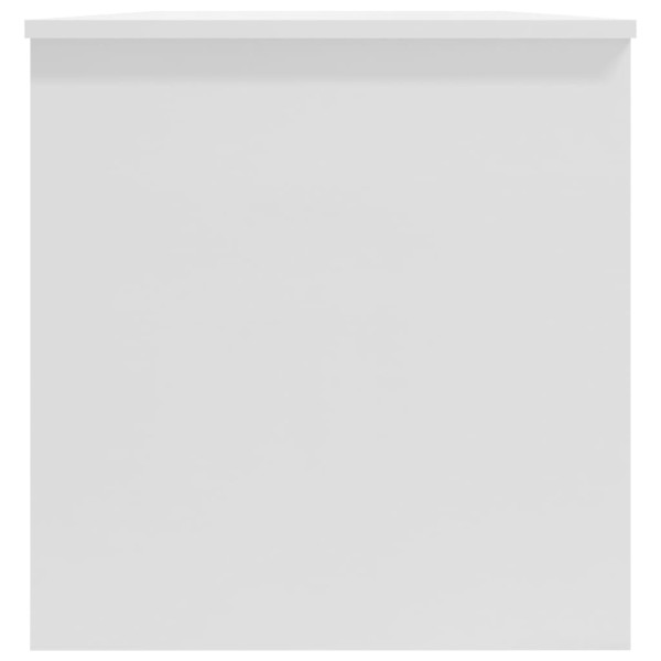 Mesa de centro madera contrachapada blanco brillo 102x50x52,5cm Mesa de centro madera contrachapada blanco brillo 102x50x52,5cm