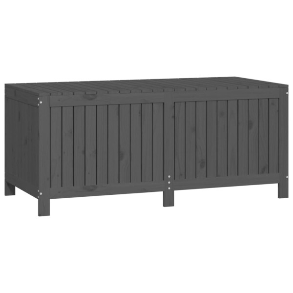 Caja de almacenaje jardín madera de pino gris 147x68x64 cm Caja de almacenaje jardín madera de pino gris 147x68x64 cm