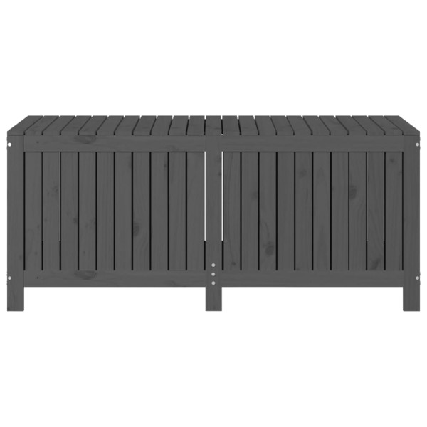 Caja de almacenaje jardín madera de pino gris 147x68x64 cm Caja de almacenaje jardín madera de pino gris 147x68x64 cm
